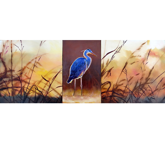  "Heron, Morning, Evening" - Susan Aurand